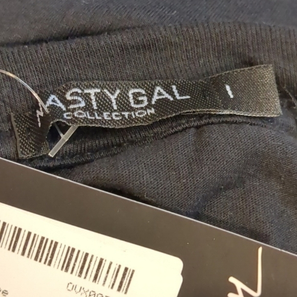 Nasty Gal Le Soleil La Lune Black Short Sleeve Cotton Graphic Tee size Large - Picture 4 of 6